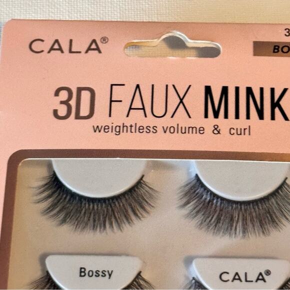 CALA 3D Faux Mink Weightless Volume & Curl Bossy Multi-pack  Strip Lashes NWT - Picture 10 of 13
